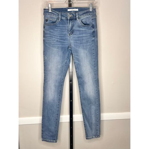 KanCan Cotton Blend Jenna Mid Rise Denim Skinny Jeans Blue Women's Size 7 / 27 - Picture 1 of 8